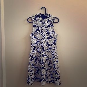 Flared Patterned Dress